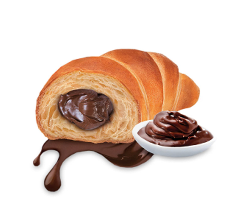 Keto cornetto ripieno con cioccolato